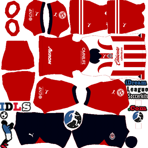 CD Guadalajara DLS Kits 2024 Dream League Soccer 2024 Kits