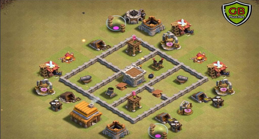 Best TH4 war Layout