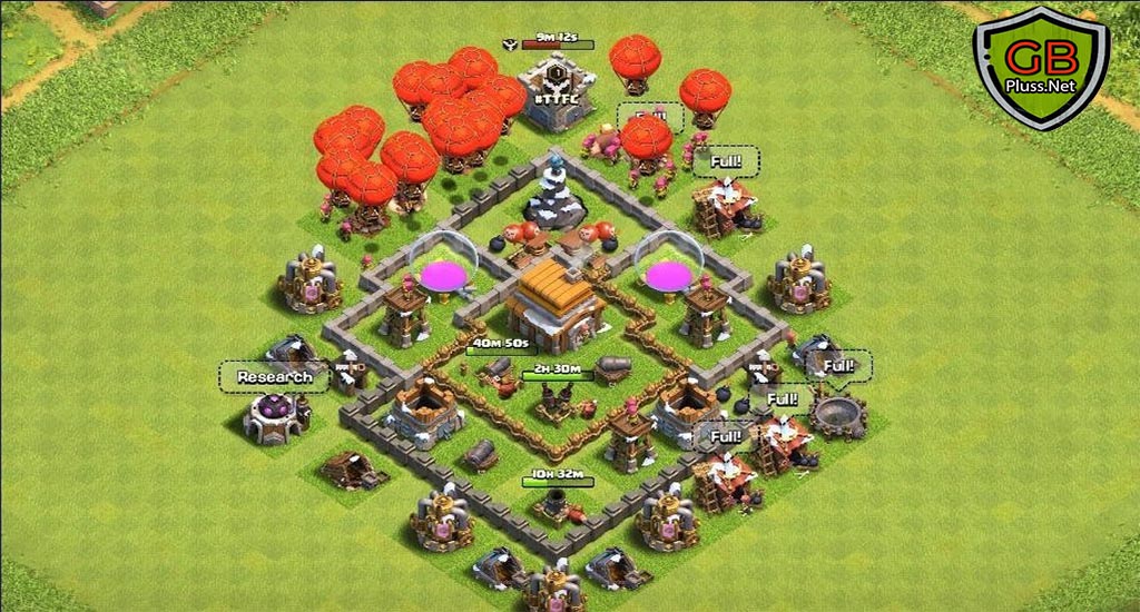 coc th5 farming base layout link