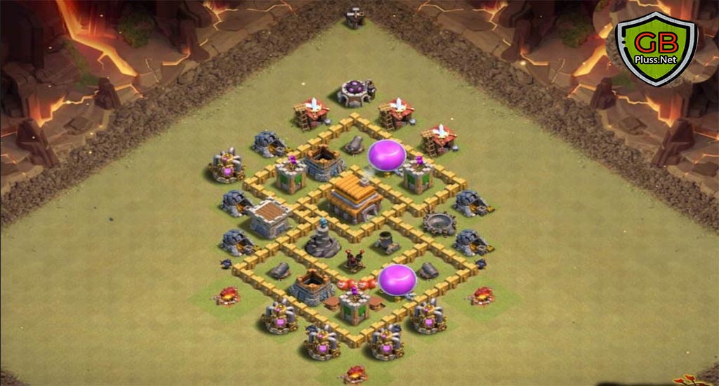 coc th5 hybrid base layout link