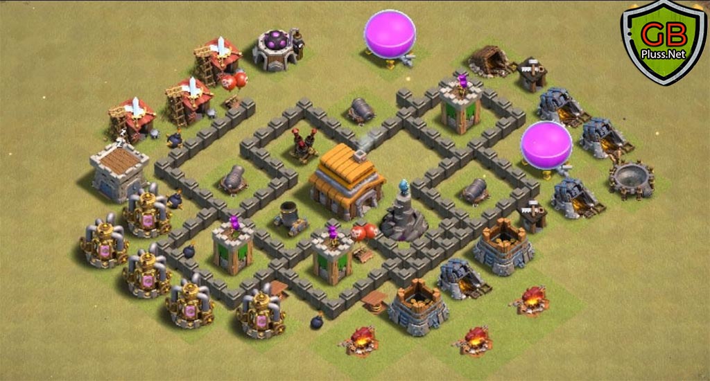 coc th5 war base link