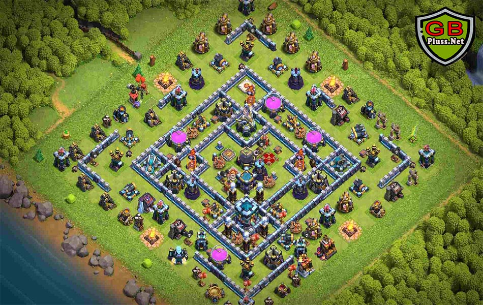 clash of clans th13 farming layout link