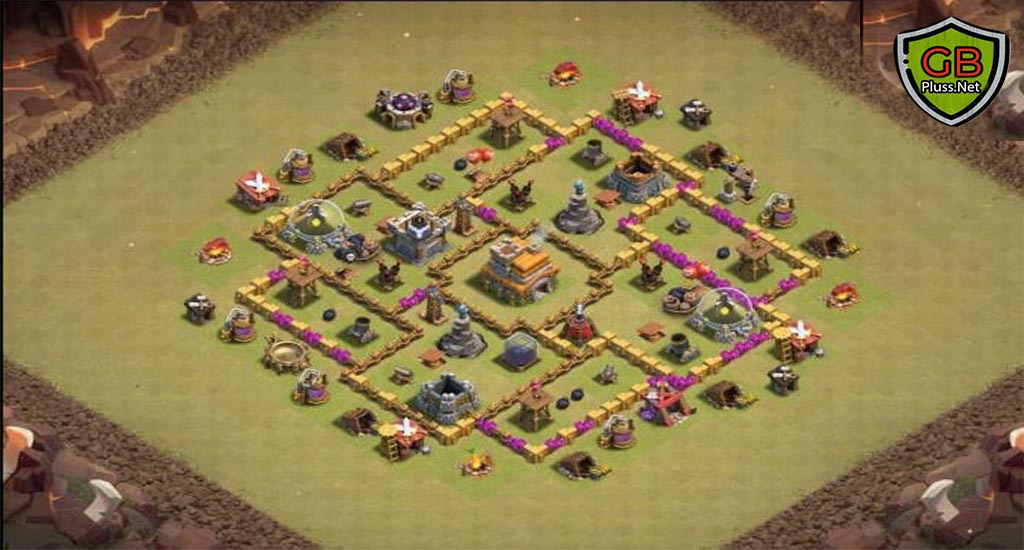 clash of clans th7 war layout link