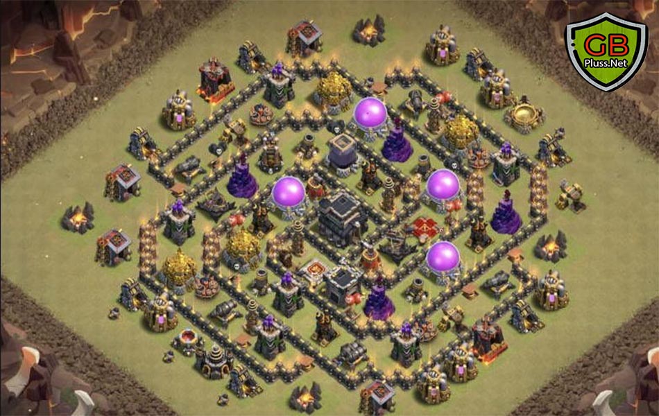 clash of clans th9 war layout link