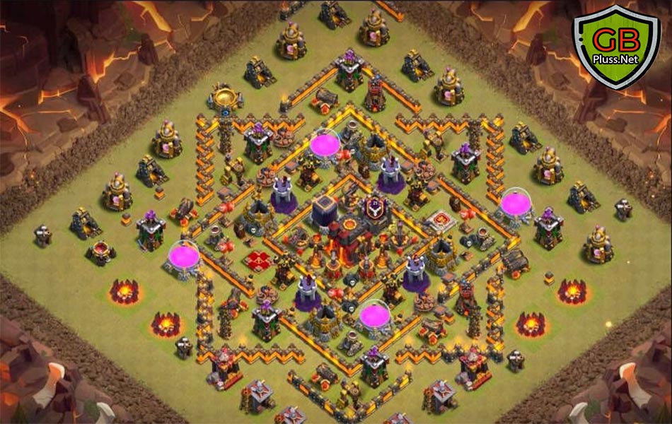 coc th10 hybrid base layout link