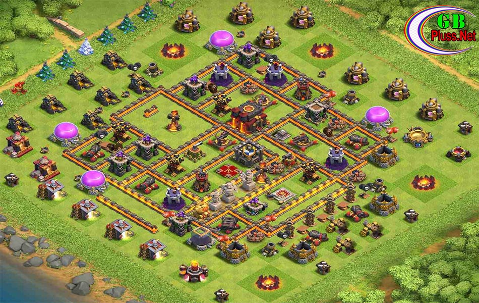 coc th10 war base link