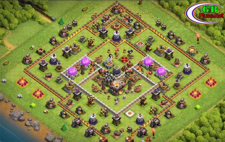 coc th11 farming base layout link