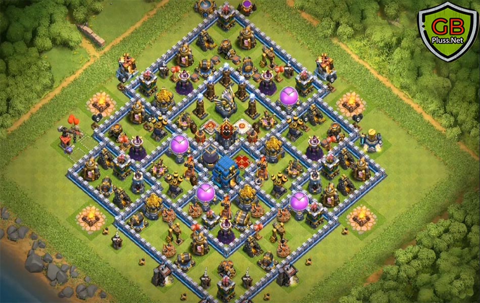 coc th12 farming base layout link