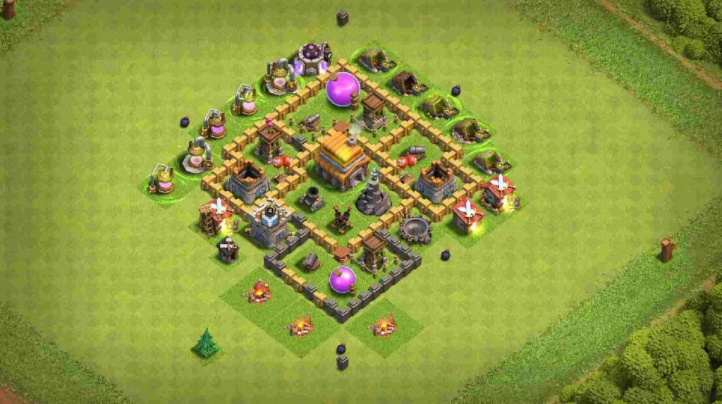 COC Level 5 farming Base Links Anti Everything