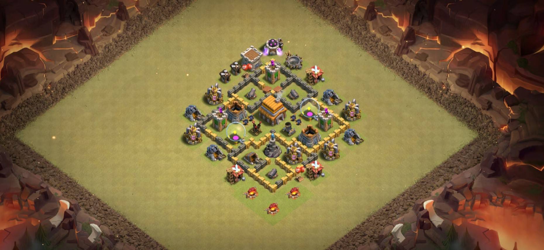 COC Level 5 hybrid Base Links Anti Everything