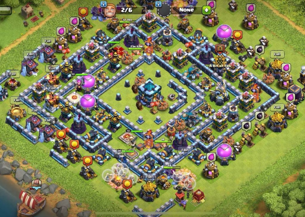 COC th13 Farming Base Links Anti Dragon