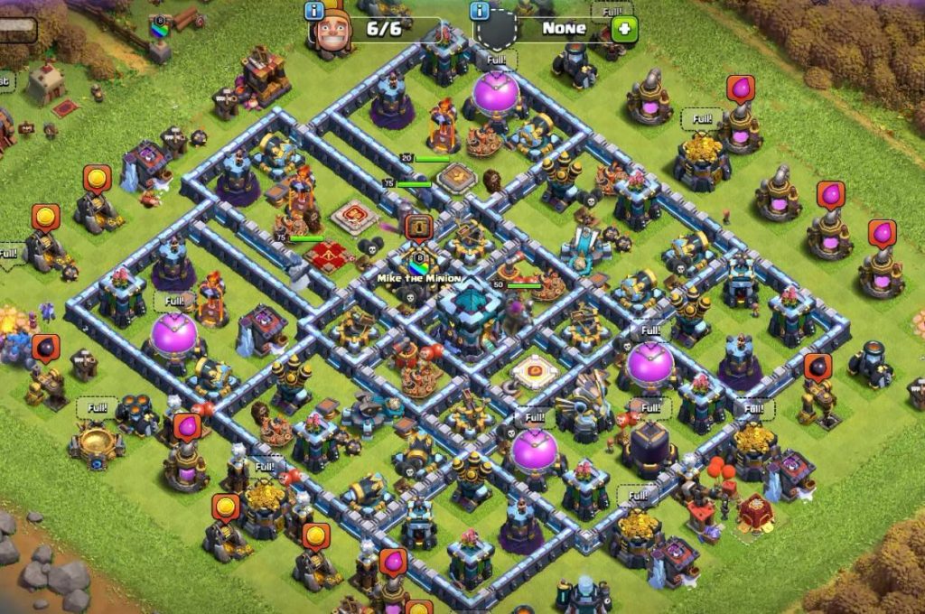 COC th13 farming Base Anti 2 Stars