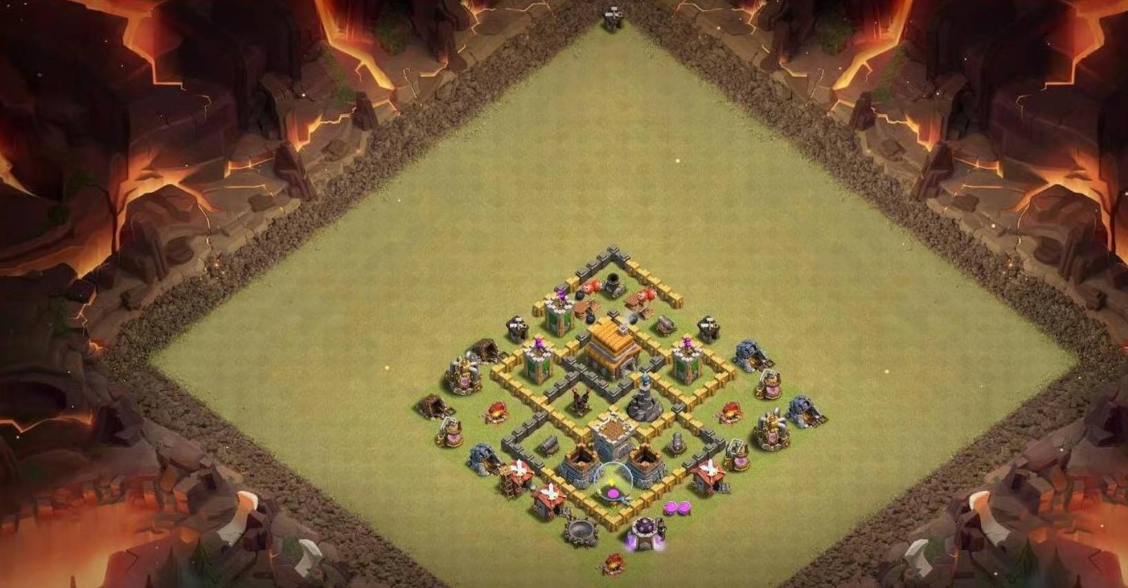 COC th5 Hybrid Base Layout 2023