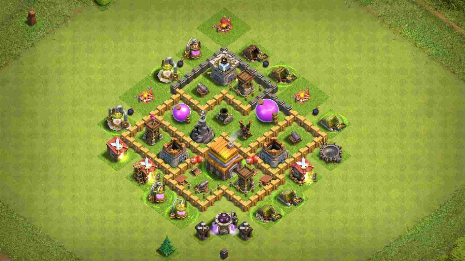 COC th5 Hybrid Base Links Anti 3 Stars