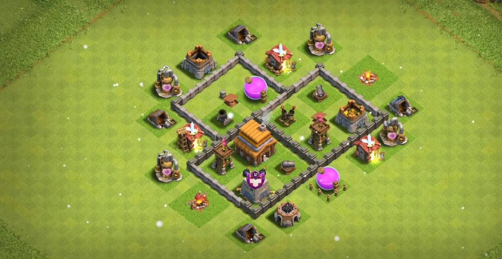 Clash of Clans Best TH4 Base 2023