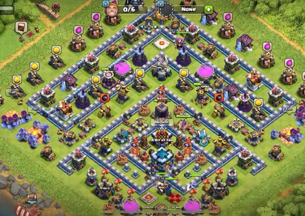 Clash of Clans Town Hall 13 Clan Farming League Layout