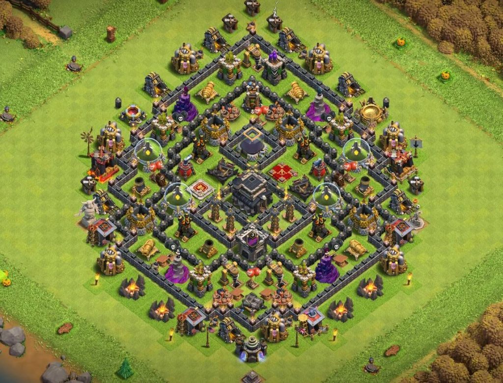 Clash of Clans th9 Trophy Base Layout Link