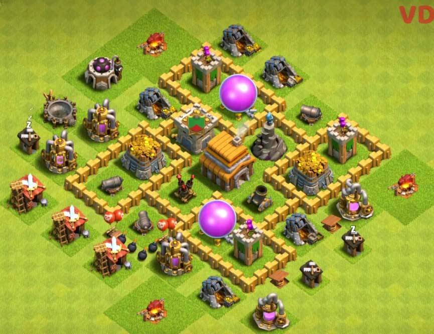 best th5 hybrid base for air attack