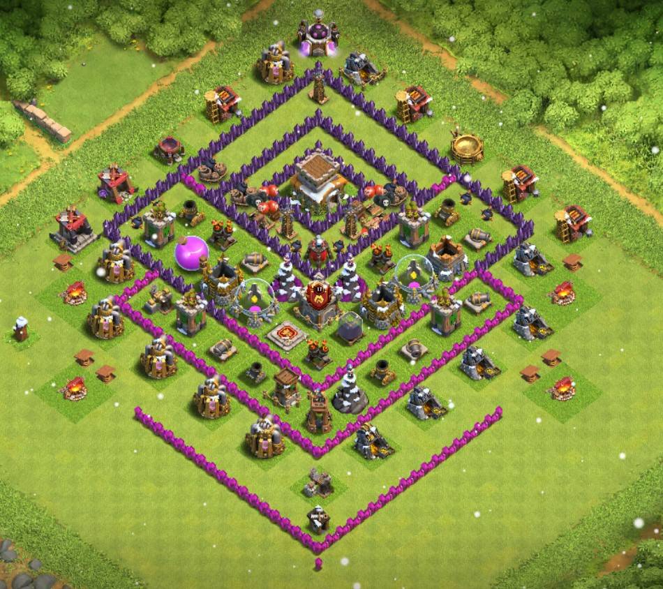 best th8 trophy bases with bomb tower