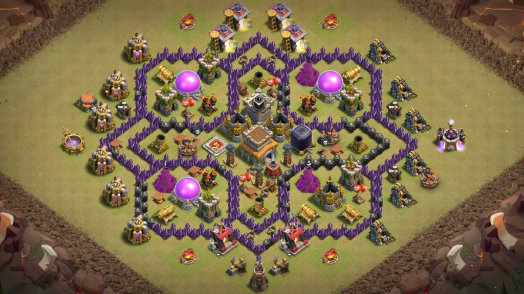 best th8 war base for air attack