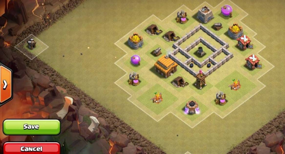 best town hall 3 base layout link