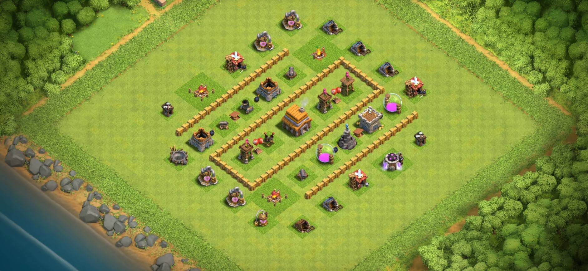 best town hall 5 hybrid base link anti everything