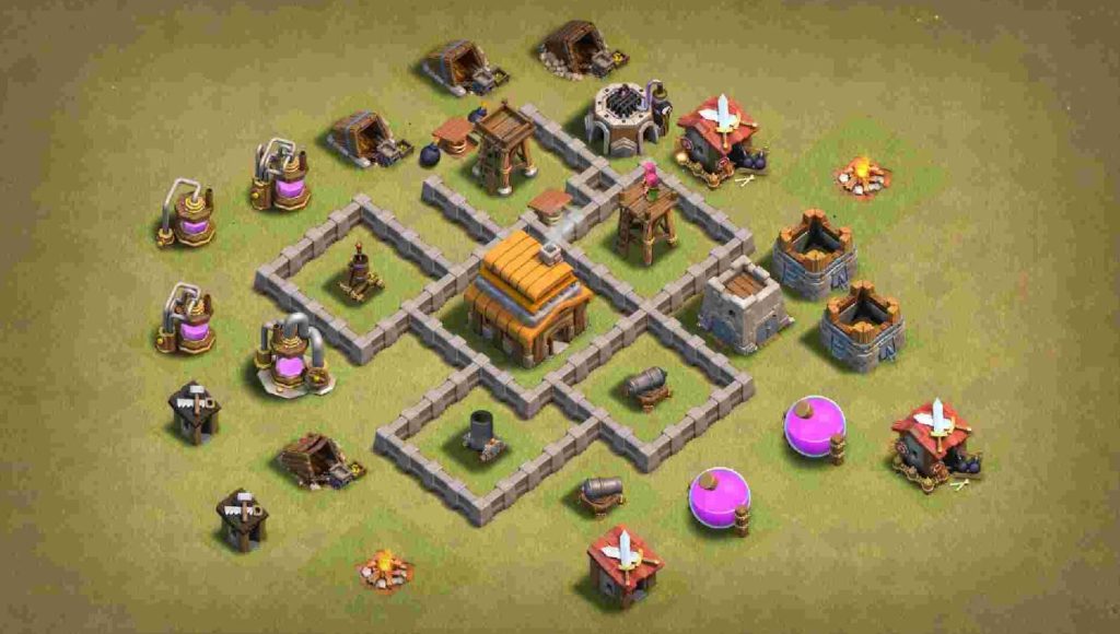 best war base for th4 with link