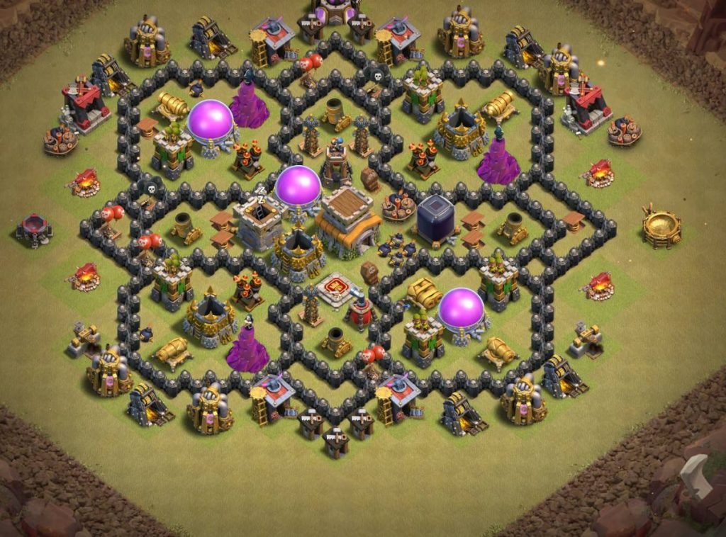 clash of clans anti 3 stars design town hall 8 trophy