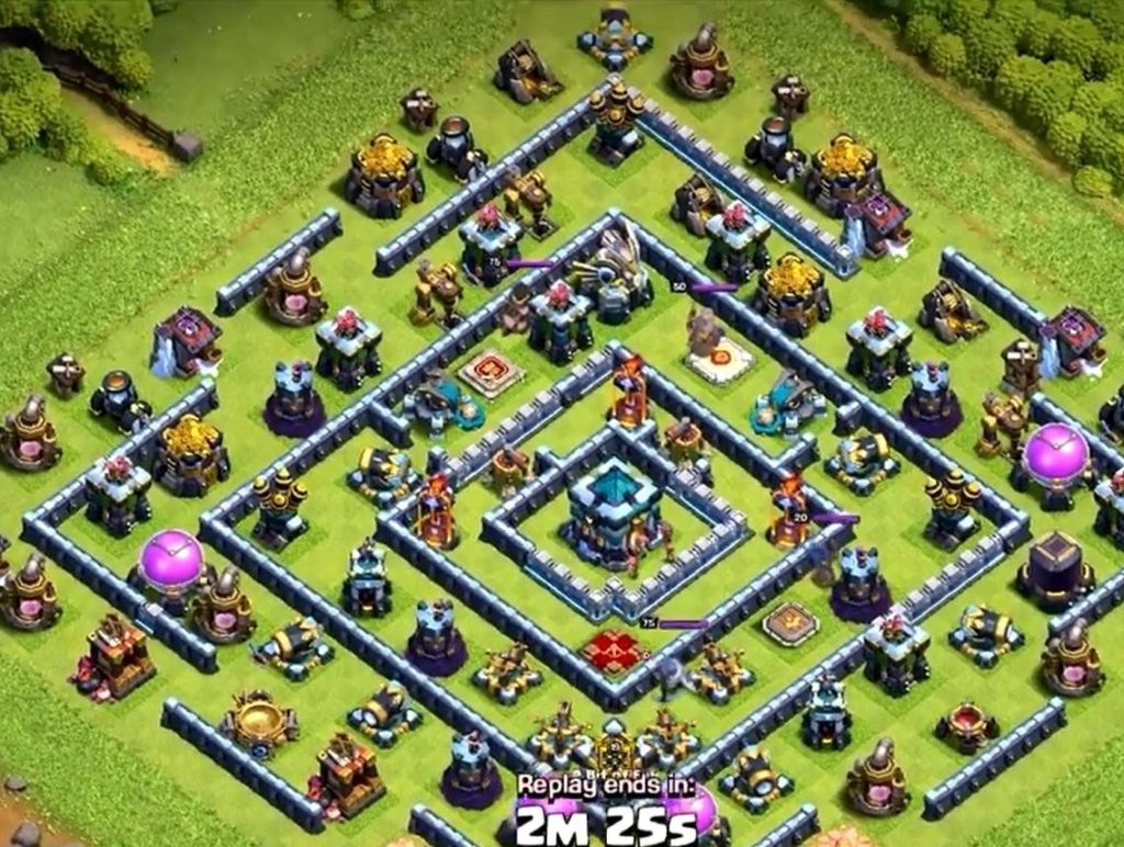 clash of clans anti everything farming layout link level 13