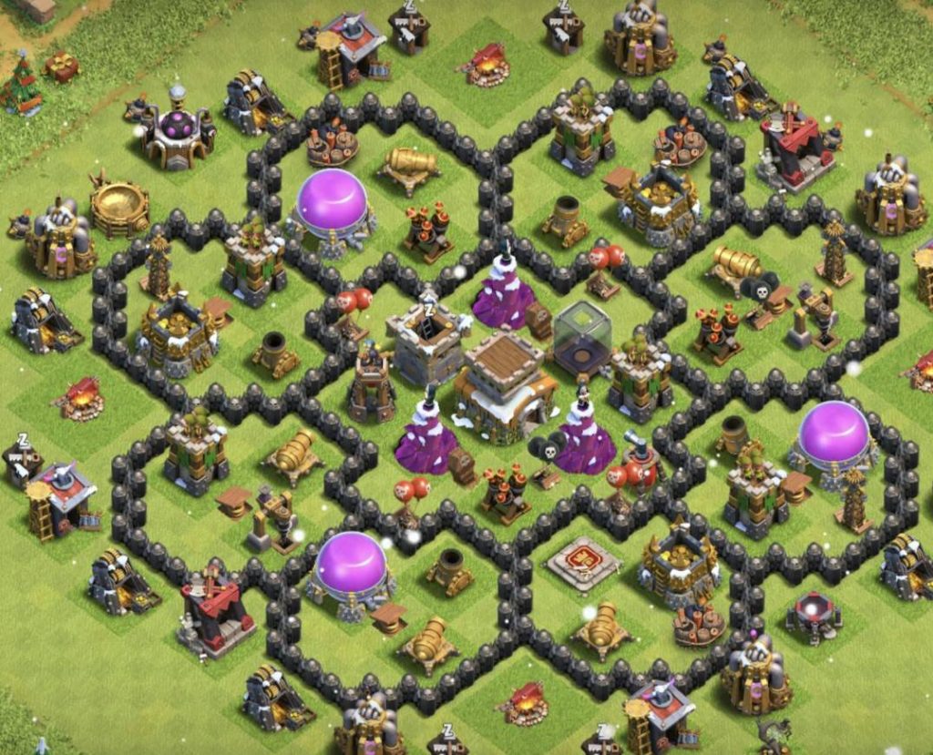 clash of clans anti everything trophy layout link level 8