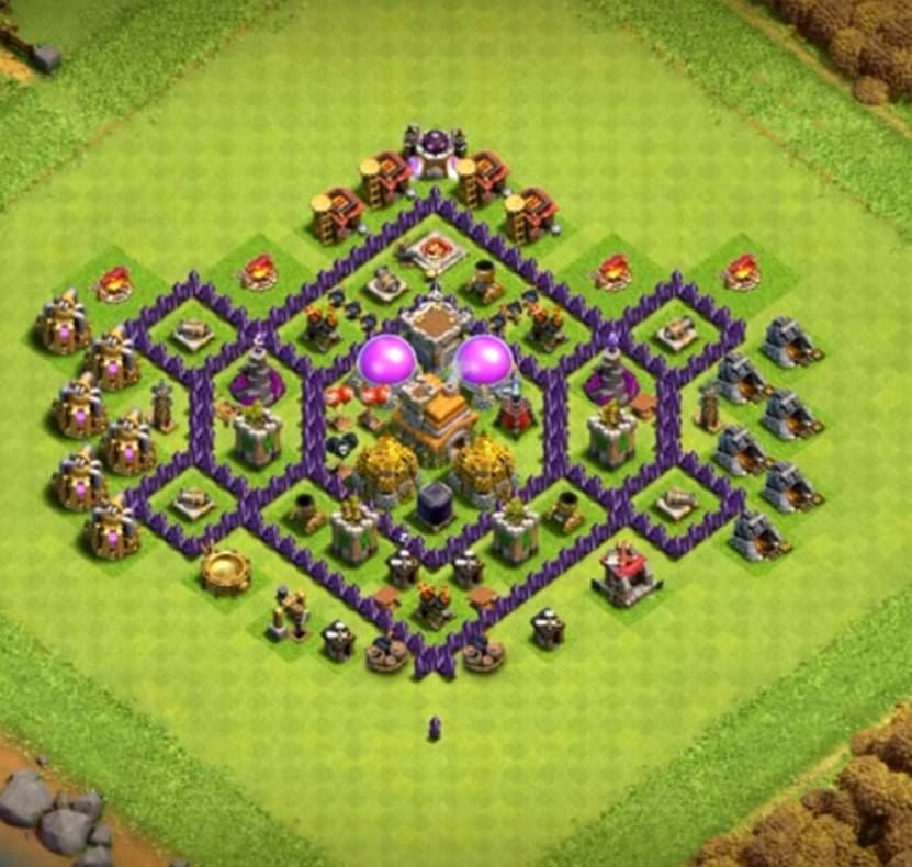 clash of clans farming town hall 7 base layout link