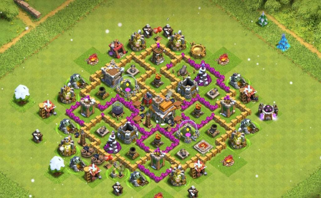 clash of clans farming town hall 7 layout with download link