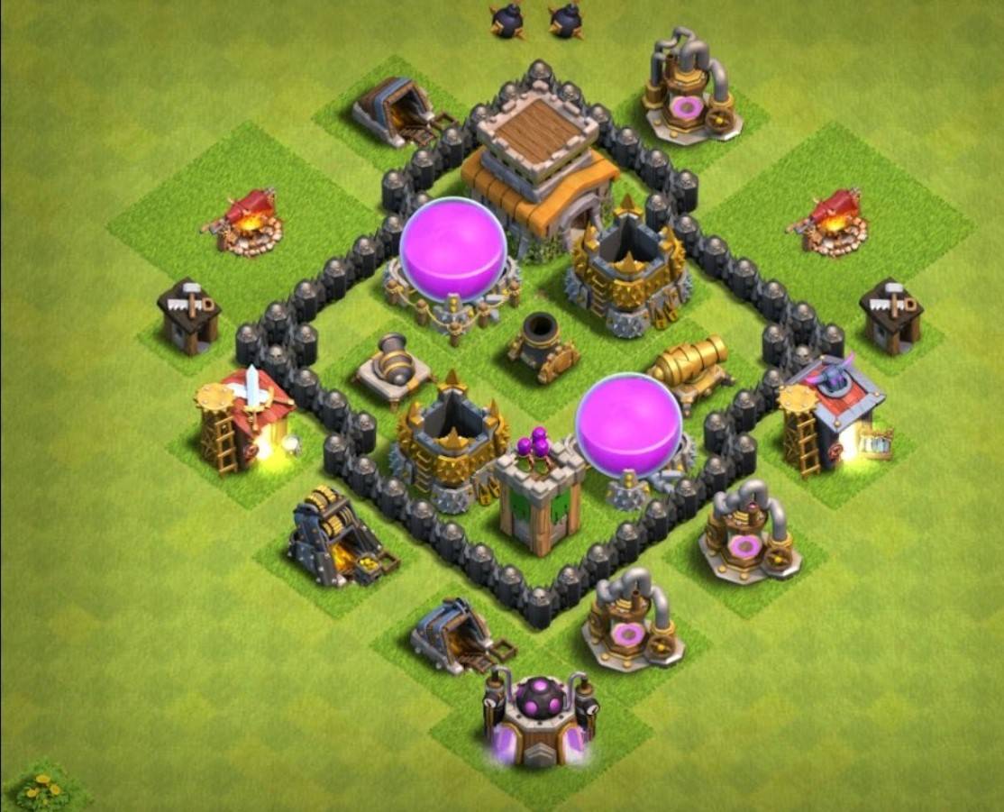 clash of clans level 3 loot protection layout design link