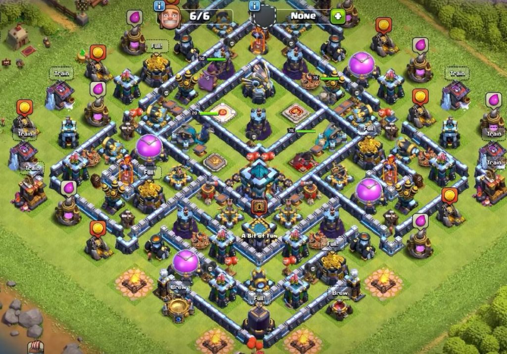 clash of clans loot protection th13 base with link