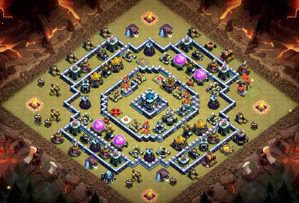 clash of clans loot protection th13 island base link