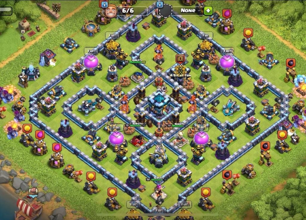 clash of clans loot protection th13 max base Anti 3 star