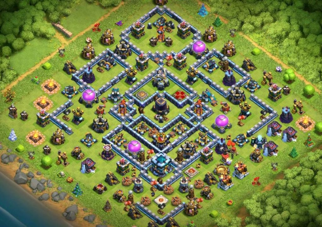 clash of clans th13 farming base anti everything