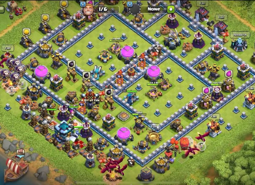 clash of clans th13 farming base link