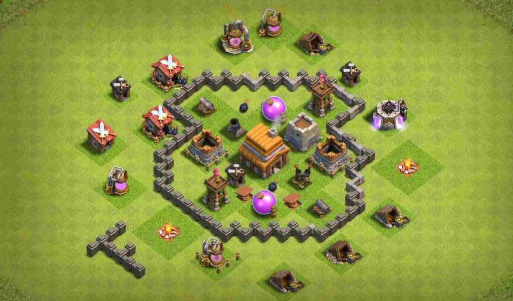 clash of clans th4 war base reddit