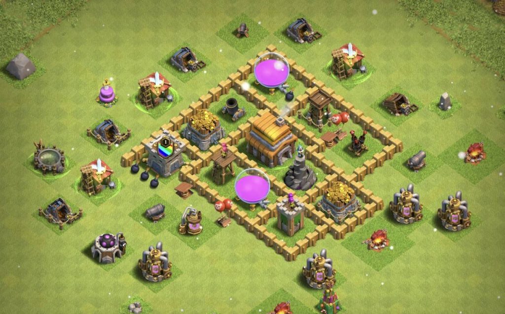 clash of clans th5 farming base 2023