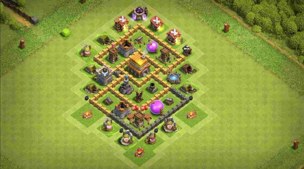 clash of clans th5 farming base anti everything