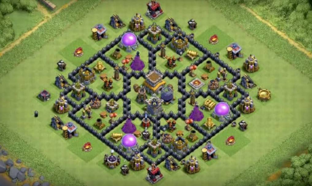 clash of clans th8 trophy base