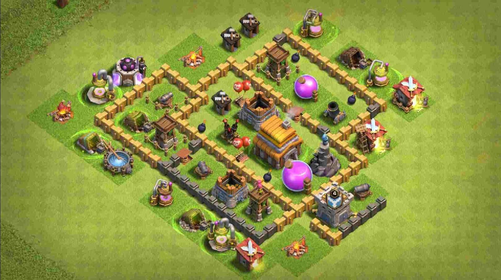 clash of clans town hall 5 hybrid base link