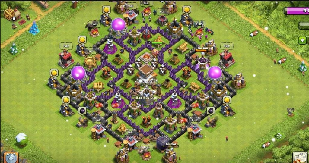 clash of clans town hall 8 trophy base 2023