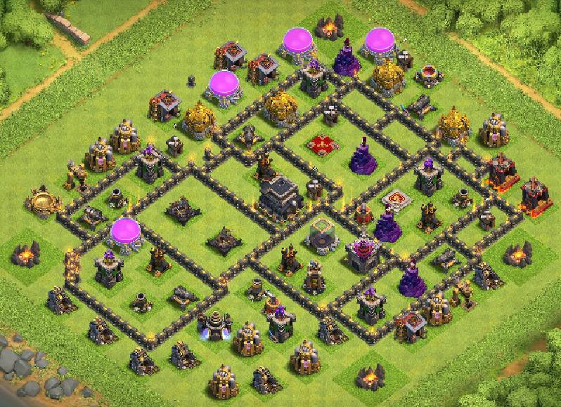 clash of clans town hall 9 trophy base