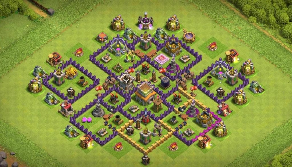 clash of clans trophy th8 base picture