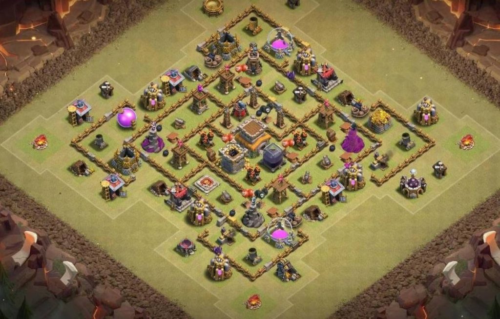 clash of clans trophy top th8 base anti 3 star