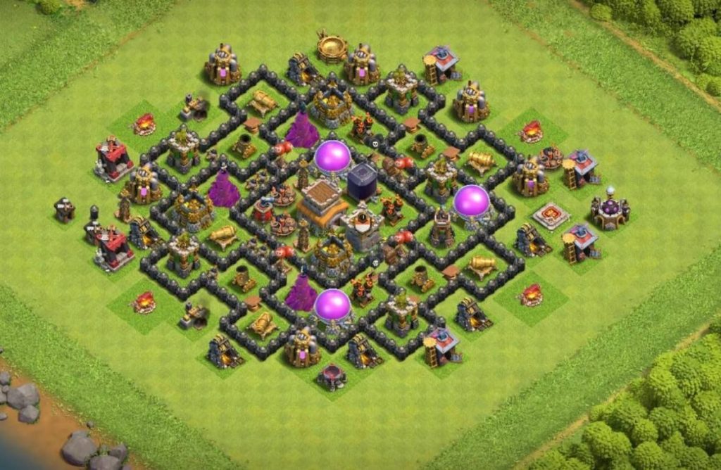 clash of clans trophy town hall 8 base anti 2 star