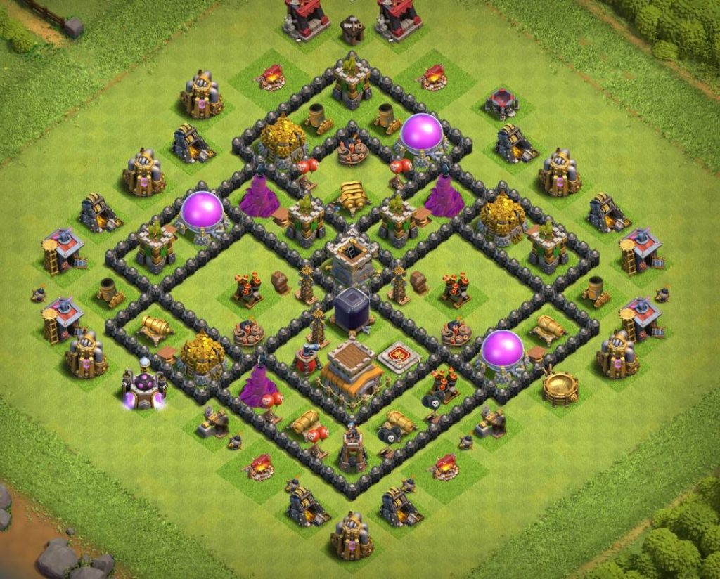 clash of clans trophy town hall 8 base design