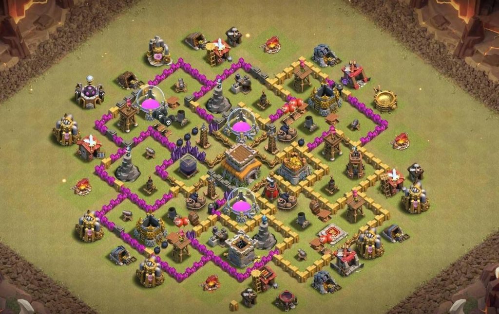 clash of clans trophy town hall 8 base layout and links